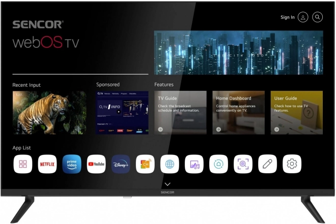 Smart televízor Sencor webOS 32" HD Ready