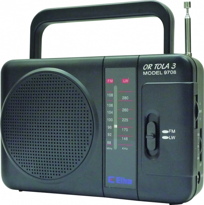 Prenosné rádio Tola čierne