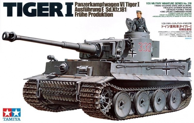 Nemecký tank Tiger I skorá produkcia na zlepenie