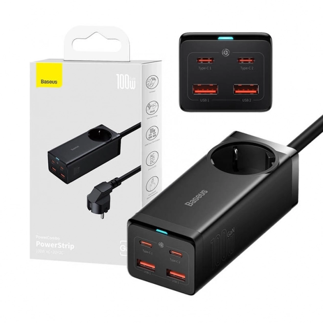 Baseus nástenná nabíjačka GaN3 Pro 100W