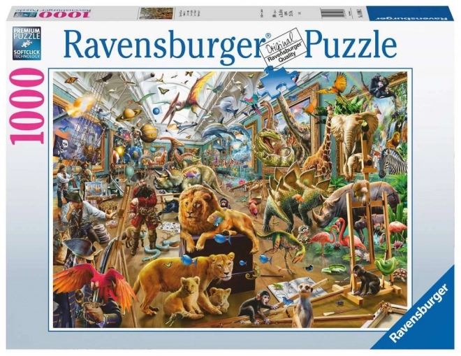 Ravensburger Puzzle Zmätok v galérii 1000 dielikov