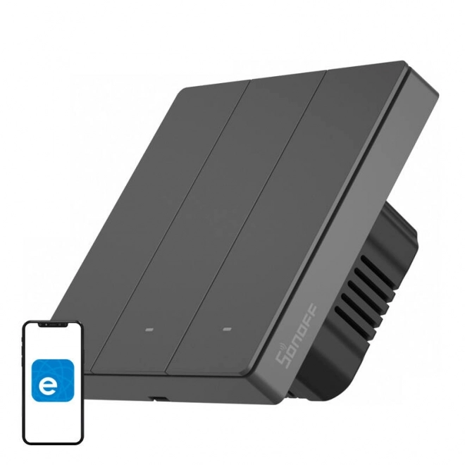 Inteligentný nástenný vypínač Sonoff M5 s WiFi 3-kanálový