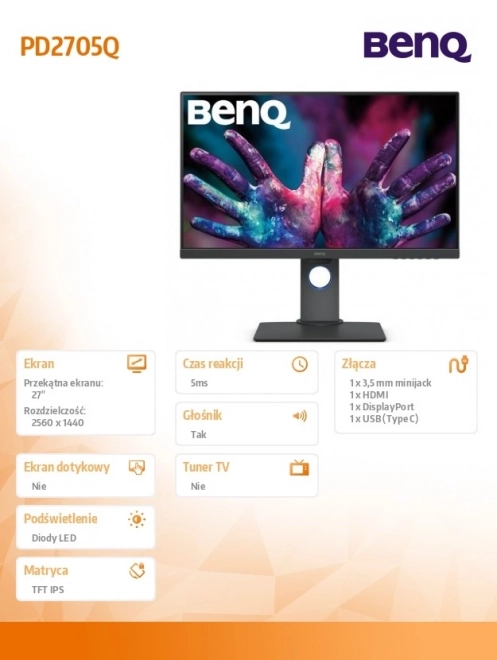 Monitor BENQ 27 palcov QHD