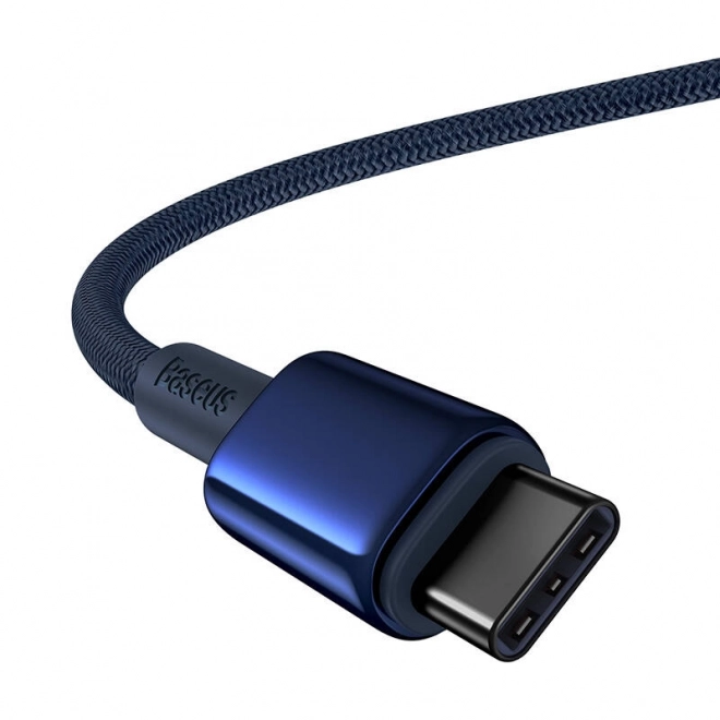 Kábel USB-C - USB-C Baseus Tungsten Gold 100W 2m Modrý