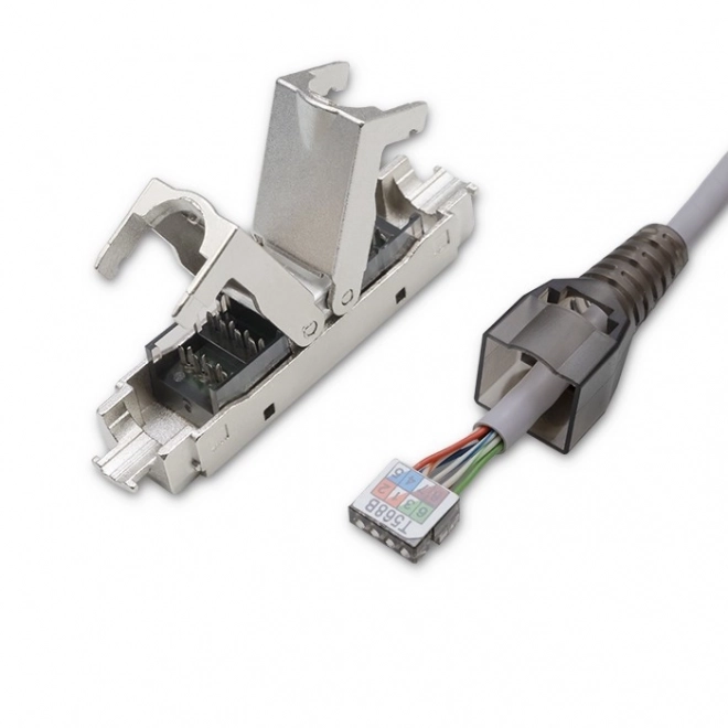 Nástrojovo nezávislá sieťová zásuvka RJ45 STP CAT6A