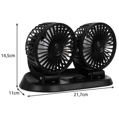 Dvojitý automobilový ventilátor Xtrobb