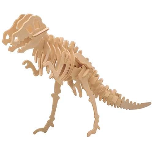 Drevené 3D puzzle Tyranosaurus T-Rex