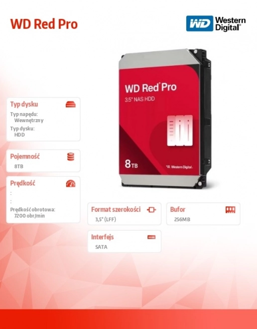Pevný disk WD Red Pro 8TB