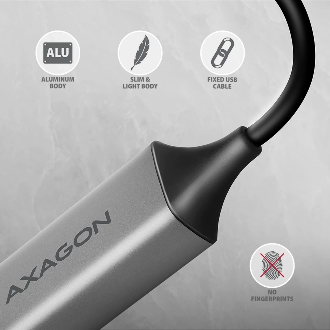Axagon gigabit ethernet adaptérová karta USB-C/USB-A