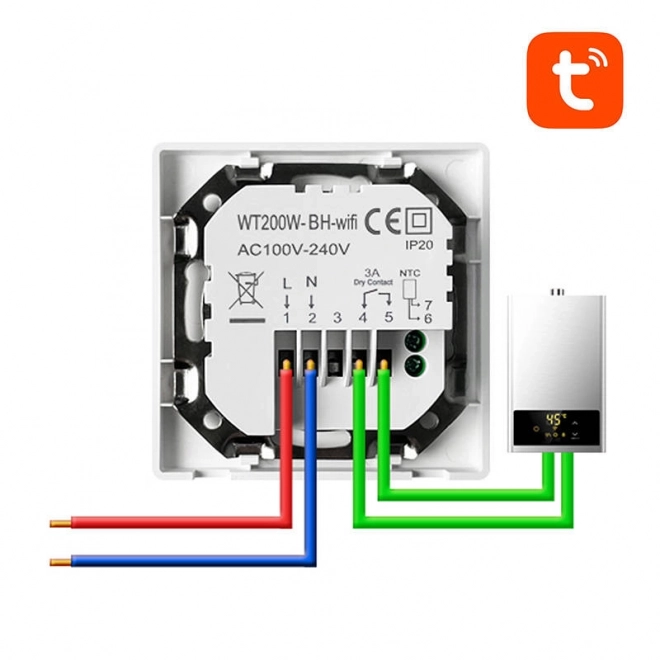 Chytrý termostat Avatto s WiFi a TUYA