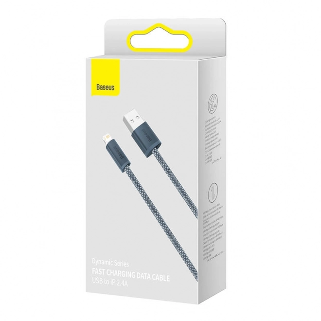 Kabel Baseus Dynamic Series USB na Lightning 2,4 A, 2 m Šedý