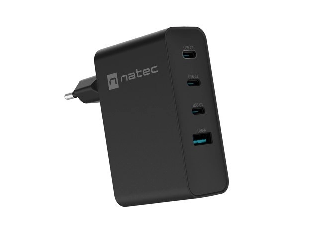 Natec Ribera GaN sieťová nabíjačka 100W čierna