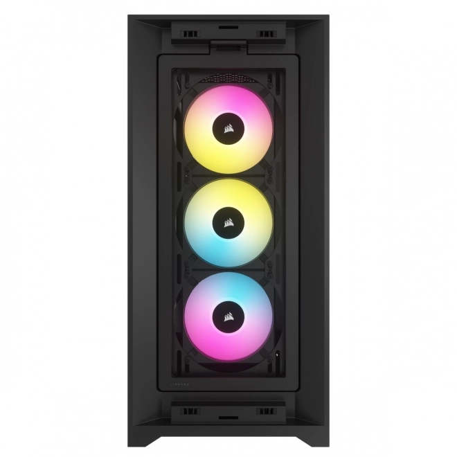 Čierna skrinka CORSAIR iCUE 5000D RGB Airflow