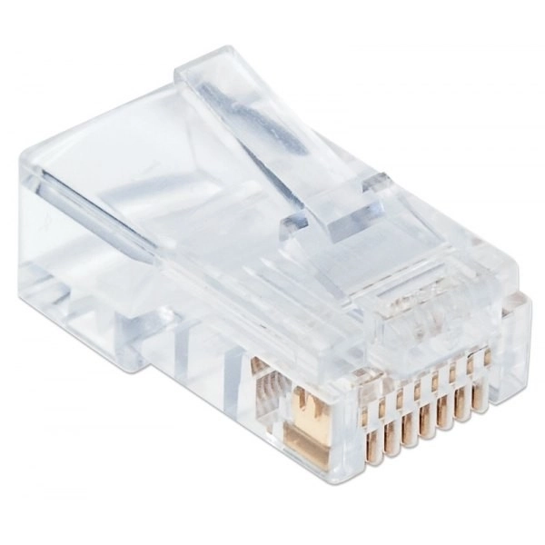 Modulárny konektor RJ45 pre UTP kábel, Cat.6, 100 ks