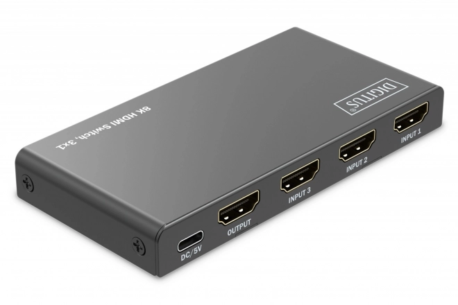 Preklápač HDMI 8K 3x1 s diaľkovým ovládaním