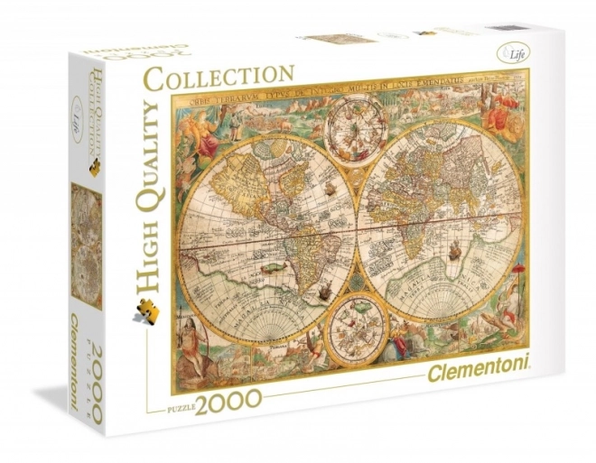 Clementoni Puzzle Historická Mapa Svet 2000 Dielikov