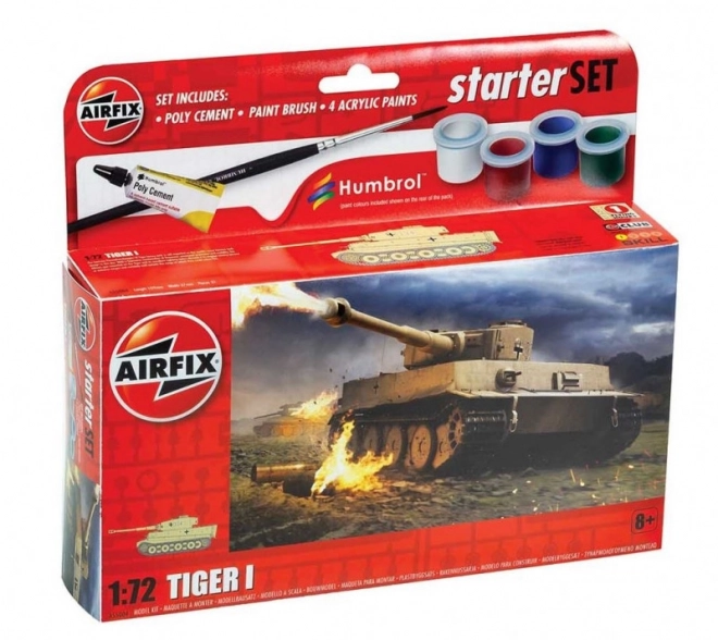 Plastový model Tiger I v malom sete