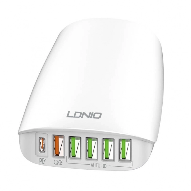 Nástenná nabíjačka LDNIO 65W, 5x USB + USB-C