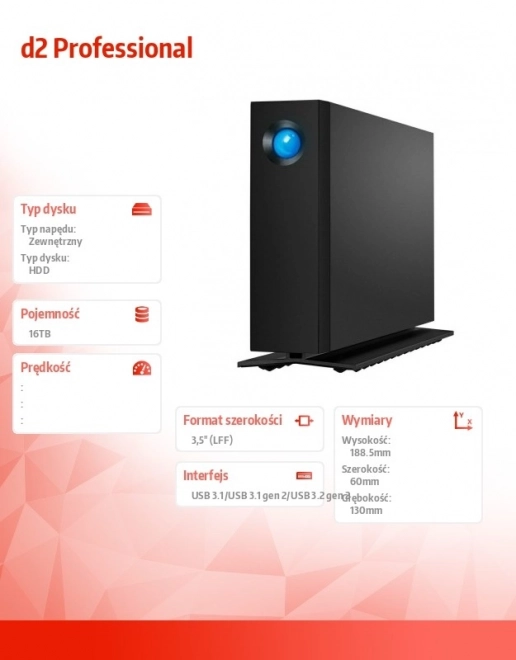 Externý pevný disk LaCie d2 Professional 16TB