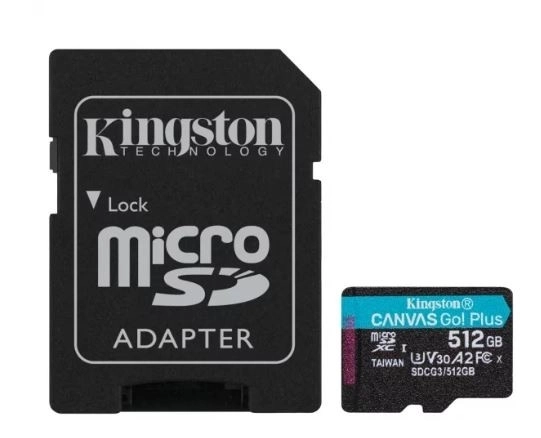 Pamäťová karta microSD 512GB Kingston Canvas Go Plus