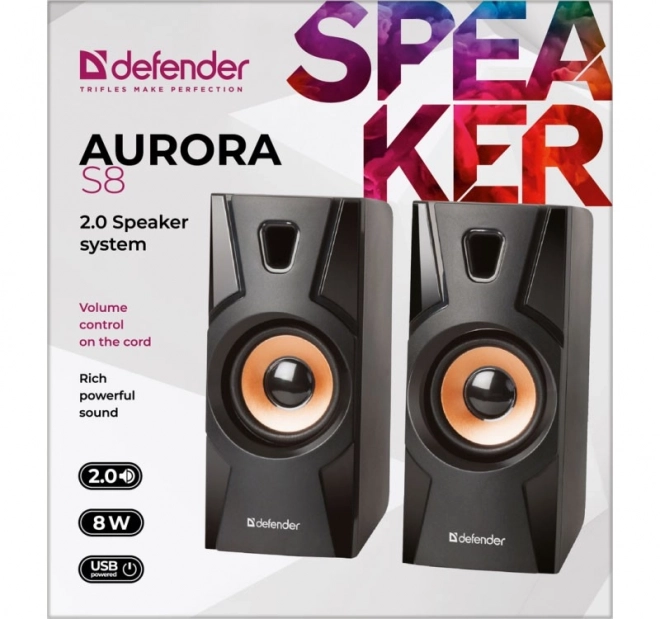 Drôtové reproduktory Aurora S8 2.0