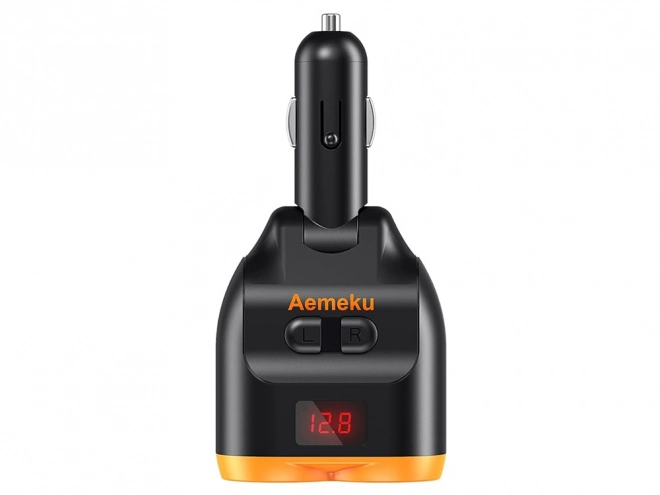 Rýchlo nabíjajúci rozdvojka do auta s dvomi USB-A a jedným USB-C portom