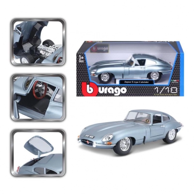 Kovový model Jaguar E Coupe od Bburago