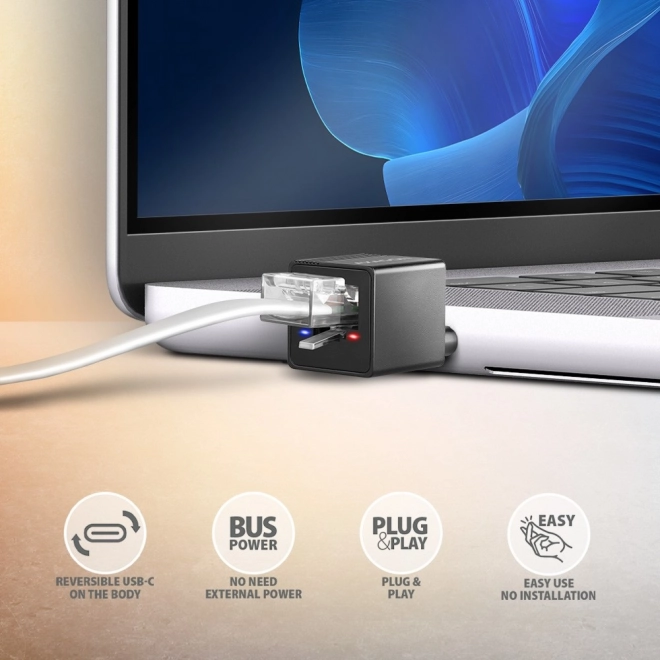 Externá sieťová karta Gigabit USB-C Ethernet adaptér