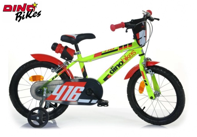Detský bicykel zeleno-čierny 16"