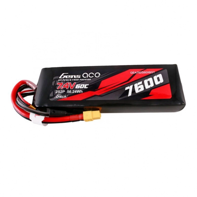 Gens Ace G-Tech 7600mAh 7.4V 60C 2S2P Lipo Batéria