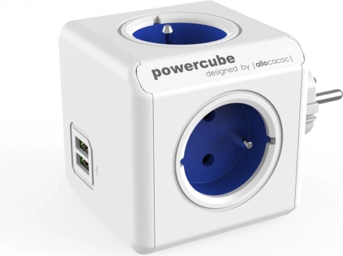 Rozbočovač zásuviek PowerCube Original USB modrý