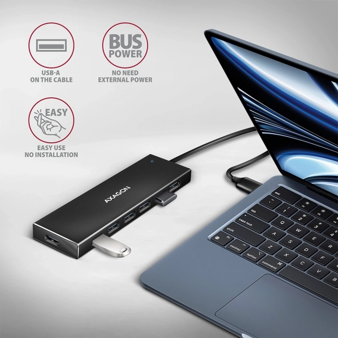 USB Hub 7-Portový AXAGON HUE-F7A