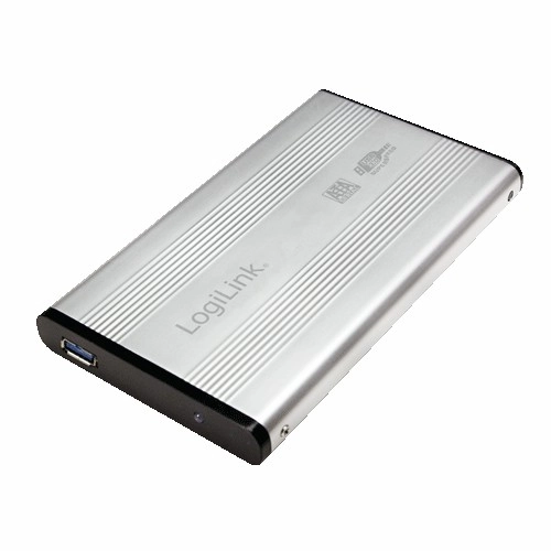 Strieborné puzdro na externý HDD 2,5" SATA USB 3.0