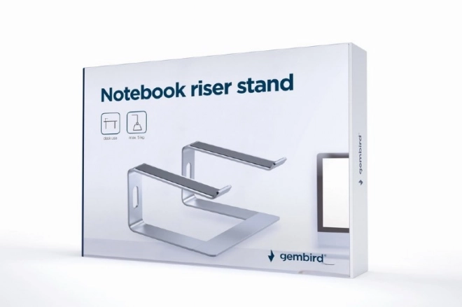 Strieborný stojan na notebook 15,6 palca