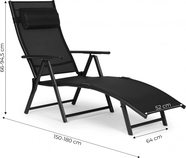 4-polohové nastaviteľné operadlo