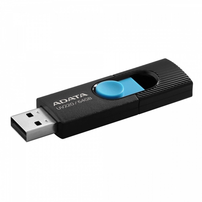 Čierno-modrý USB kľúč 64GB 2.0