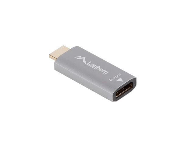 Adaptér HDMI na DisplayPort 4K strieborný