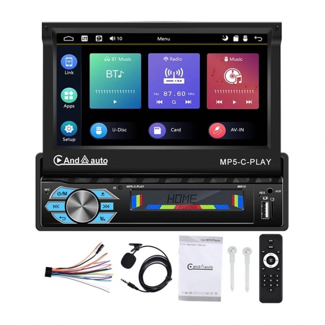 Monitor do auta Podofo s Carplay a Android Auto