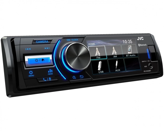 Autorádio JVC s Bluetooth a monitorom