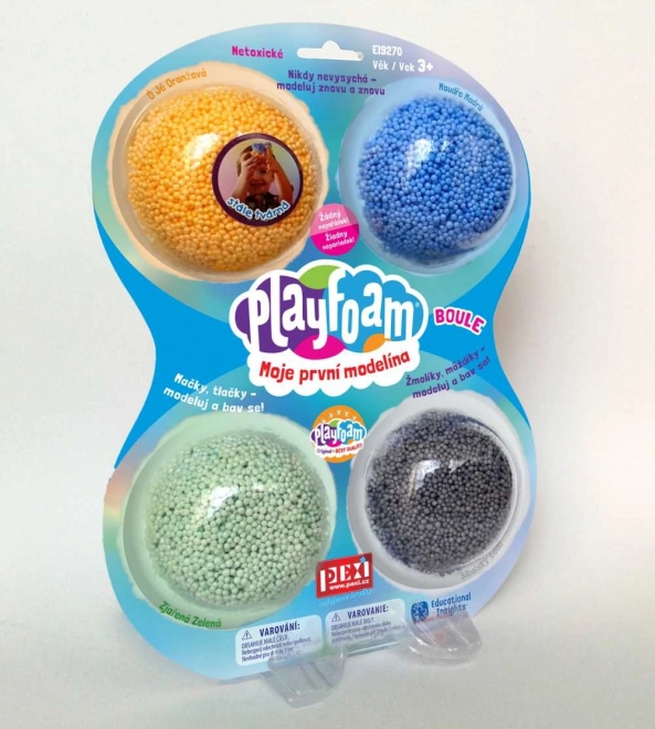 Pena modelína PlayFoam - chlapčenské farby 4pack