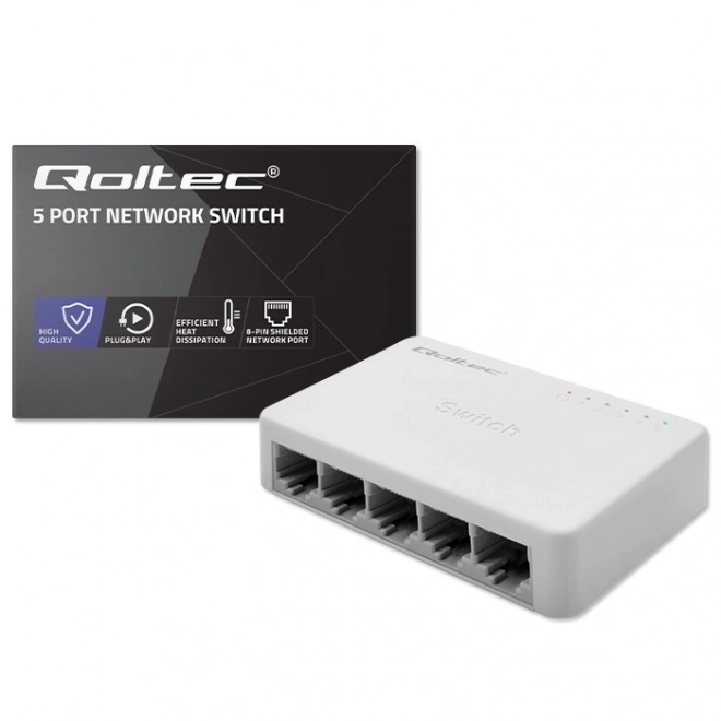Sieťový prepínač 5 portov RJ45 1000Mbps