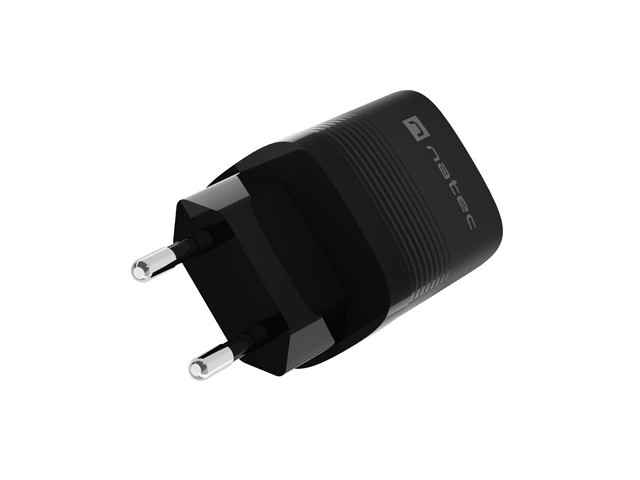 Natec Ribera GaN USB nabíjačka 30W, 1x USB-A, 1x USB-C, čierna
