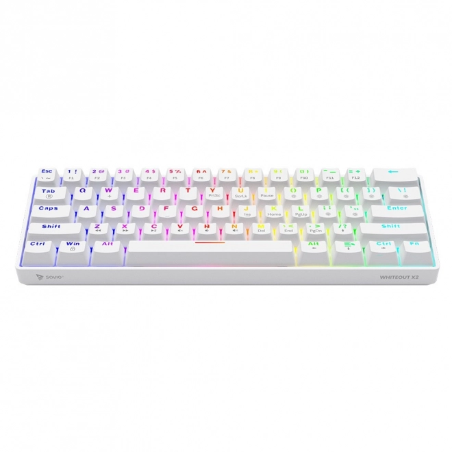 Mechanická klávesnica Savio Whiteout X2 Peach Silent