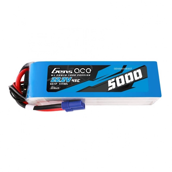 Gens ace G-Tech 5000mAh 22,2V 45C 6S1P LiPo batéria s konektorom EC5