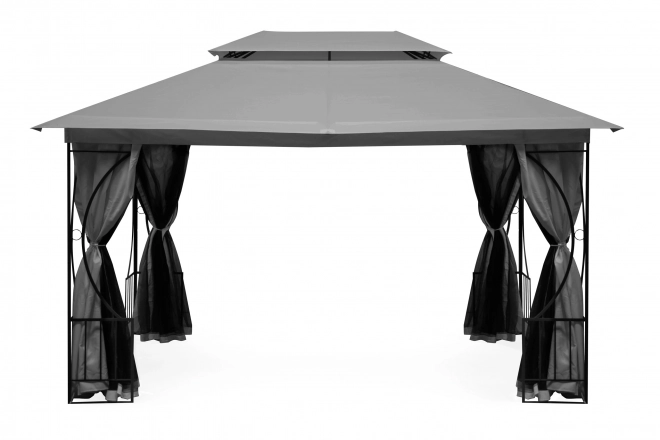 Stan záhradný pavilón 3x4m, moskytiéra a plné steny