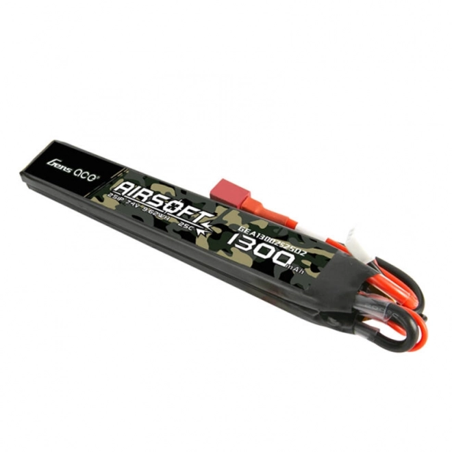 Lipo batéria pre airsoftové zbrane Gens Ace 1300mAh 7,4V