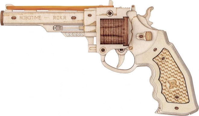 3D drevené puzzle Revolver Corsac M60