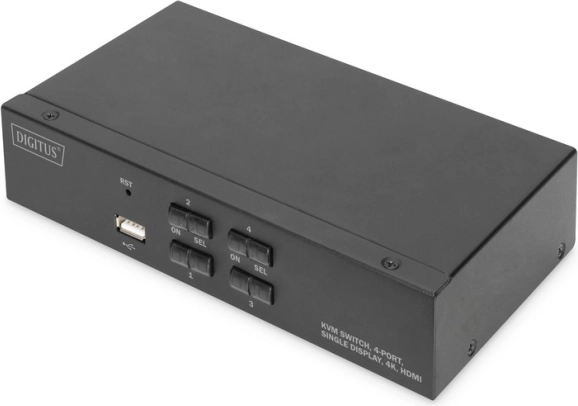 4-portový HDMI KVM prepínač 4K 30 Hz