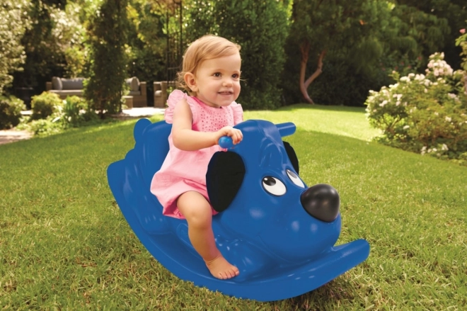 Little Tikes hojdací psík modrý