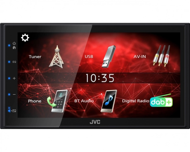 JVC digitálne autorádio s Bluetooth a zrkadlením pre Android